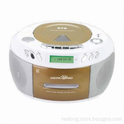 Multifunction DVD player with FM/AM radio and cassette playback function